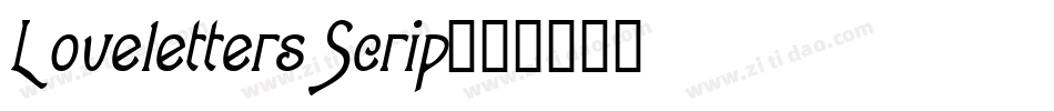 Loveletters Scrip字体转换